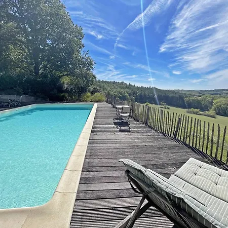 Maison Perigourdine Avec Grande Piscine Pour 4 Personnes - Fr-1-824-11 *